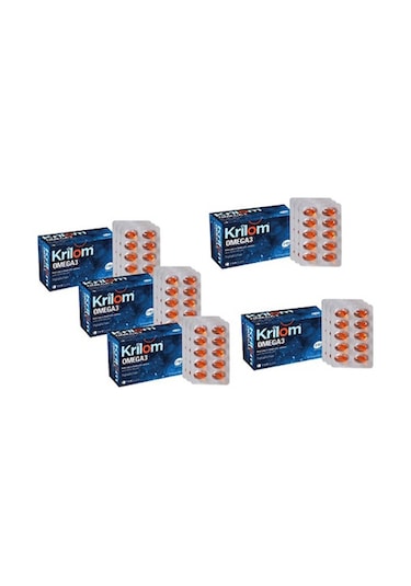Krilom Omega-3 50 Yumuşak Kapsül 5 Adet