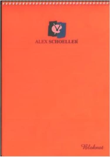 Alex Schoeller A4 80 Yp Çizgili Spiralli PP Kapak Bloknot Turuncu