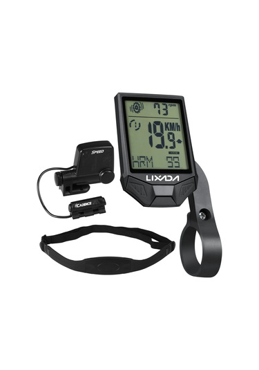 Lixada-bisiklet Kablosuz Bilgisayar İle Kalp Hızı Sensörü Y13401b Siyah