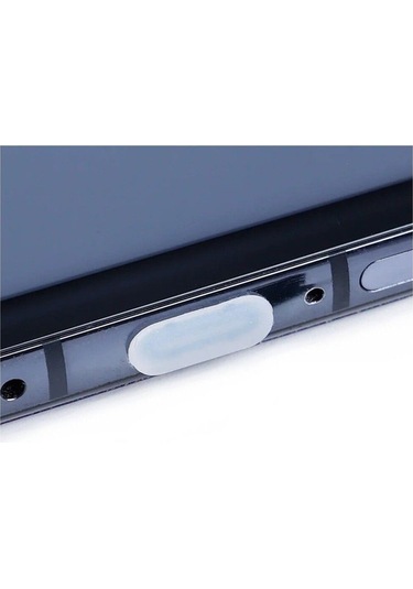 Type-c Tüm Telefonlara Uyumlu Toz Ve Kir Önleyici Şarj Soketi Koruyucu Tıpa Slikon 3 Adet Beyaz