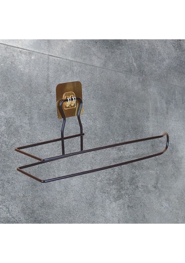 Zmc Bilişim Kendiliğinden Yapışkanlı Krom Paslanmaz Metal Havlu Kağıtlık Aparatı Çok Renkli