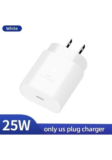 Pd 25w Hızlı Şarj Şarj Cihazı Samsung Uyumlu Galaxy S20 S21 S22 S23 Ultra Usb C Kablosu Us Hızlı Şarj Android Şarj Cihazı 56771107 Us White Plug