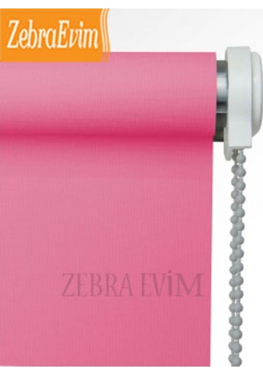 Etek Dilim Hediyeli Pembe Stor Perde