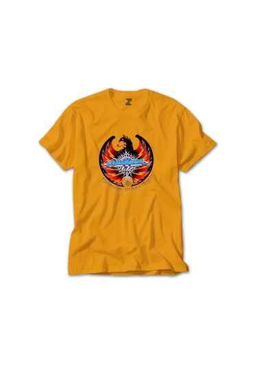 Dokken Lightning Strikes Again Sarı Tişört Sarı