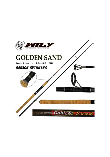 Wily Golden Sand 240 Cm 10-40g Atarlı Karbon Spin Olta Kamışı