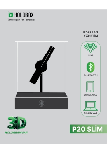 Holobox P20s Smart Sesli 3d Hologram Fan