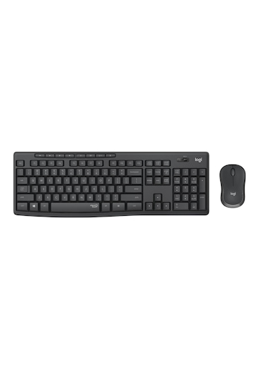 Logitech MK295 Kablosuz Klavye Mouse Set Siyah