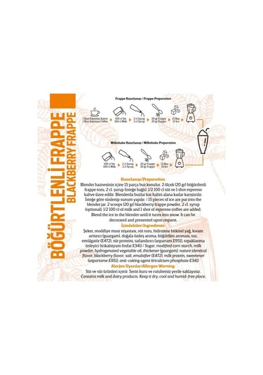 Oze Böğürtlenli Frappe Tozu 250 G