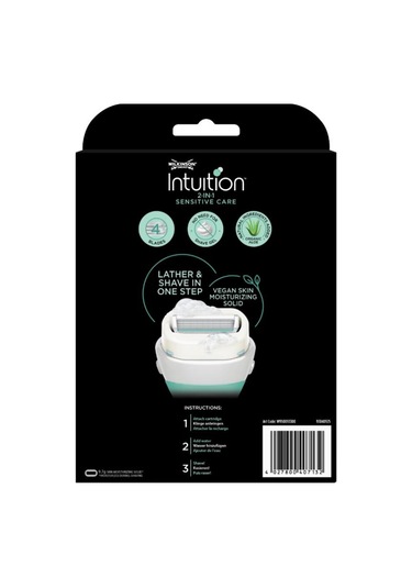 Wilkinson Sword Intuition Sabunlu 4 Bıçaklı Tıraş Bıçağı Sapı + 3 Yedek Başlık