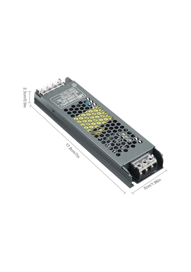 Lemestar 24v 200w Led Transformörü - Led Şerit, Işık Kutusu İçin Güç Kaynağı - Ac190-240v Girişli, Alüminyum Kasa, Soğutma Ve Koruma Özellikleri