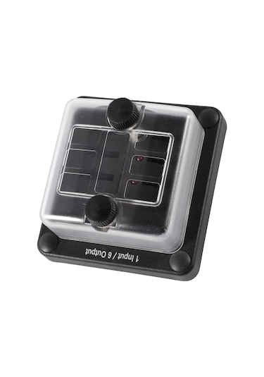 Aubyhe 6 Yollu Ato/atc Su Geçirmez Sigorta Kutusu, Led Uyarı Işığı Ve Dayanıklı Malzeme İle Araç/marin Uygulamaları İçin