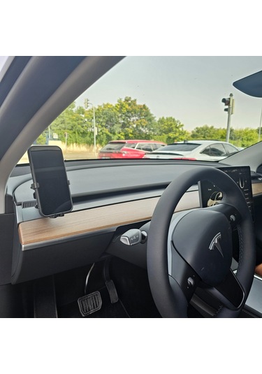 Tesla Model Y 2021-2024 Uyumlu Araca Özel İthal Telefon Tutucu