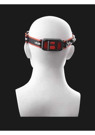 Cob Yüksek Işıklı Led Far Usb Şarjlı Kafa Lambası Siyah