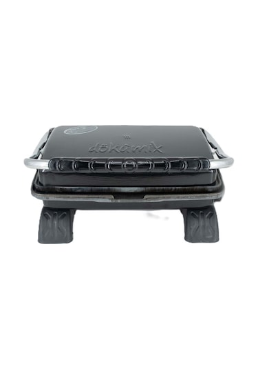 Dökümix Demir Döküm Siyah 1800 Watt 4-6 Dilim Ev-sanayi-büfe Tipi Tost Makinası Ve Izgara
