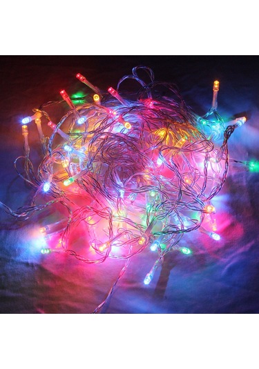 Sones 10m Dize Dekorasyon Işığı, Noel Partisi İçin, 80 Led, Rgb Işık, Pil İle Çalışır Diğer