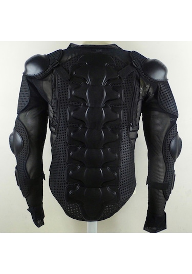 Suntek Magideal Motosiklet Zırh Ceketi Tam Omurga Göğüs Koruma Siyah