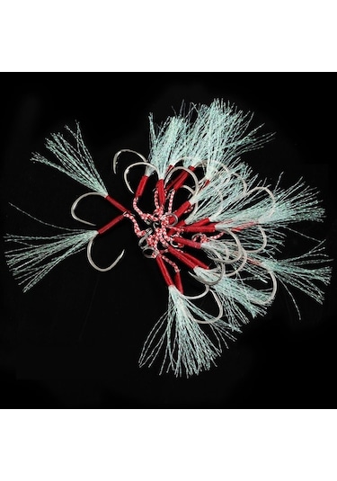 Novahub Çelik 2 Kancalı Olta İğnesi Seti - 10 Adet 18 - Balık Avı Malzemeleri