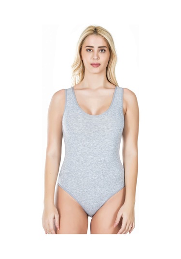 Kalın Askılı Çıtçıtlı Kadın Body 315 Lacivert