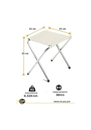 Funky Chairs Katlanabilir Tabure Bej