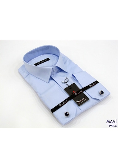 Dicotto Klasik Kesim Micro Kumaş Kol Düğmeli Erkek Gömlek 17 Renk Beyaz