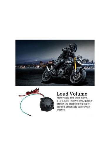 Novahub 12v Motosiklet Alarmı - 120db, 5 Seviye, Uzaktan Kum., Su Geçirmez, Güvenlik Modu