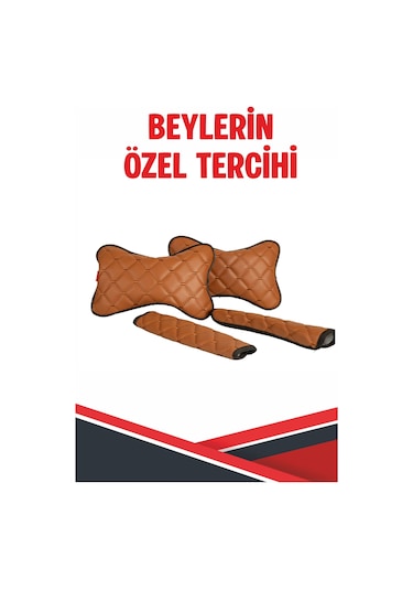 Mıtsubıshı Outlander Uyumlu Emniyet Kemer Pedi Siyah Deri Mavi Dikişli