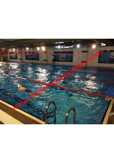 moskova model havuz kulvar seperator 1 mt  18 ayraç 9 top 8m halt