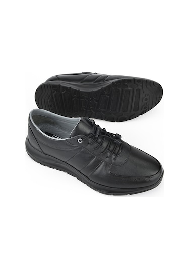 Ziya, Erkek Hakiki Deri Sneaker 1531037zs08 Siyah 1311013 S08 000 Siyah