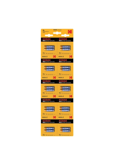 Kodak Max Super Alkalıne 20.li Kartela Aaa İnce Pil
