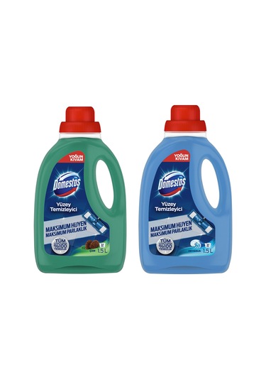 Domestos Yüzey Temizleyici 1500 Ml Çam Ve Okyanus 2 Li 2'li Set