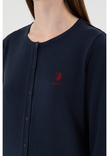 U.s. Polo Assn. Kadın Lacivert Hırka Triko 50313624-vr033 Lacivert
