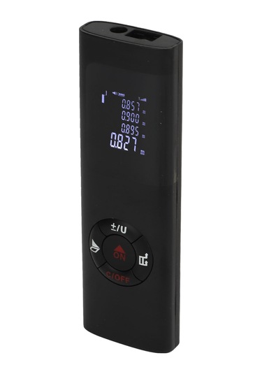 Gajeena 60 Metre Mesafe Ölçer, Usb Şarjlı, Çoklu Birim Desteği, Yüksek Hassasiyetli, Siyah Alüminyum, Geri Işık Ekranlı