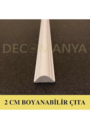 Decomanya Boyanabilir Duvar Çıtası 2 Cm Poliüretan Duvar Çıtası (480014711)