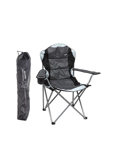 Summit Berkley Yüksek & Takviyeli Kamp Sandalyesi Slate Slate Gri