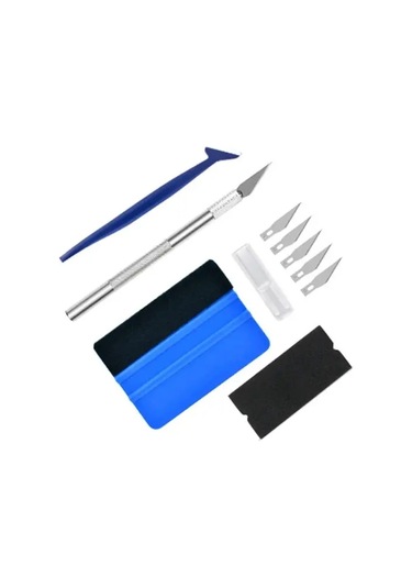 Chuangyinshop 1 Set Araç Kaplama Alet Seti Vinyl Squeegee Scraper Bıçak Window Tinting