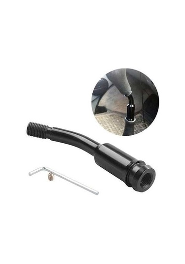 Xindoker Volkswagen T4 1990-2003 İçin Eğik Pipo Tipi Vites Kolu Uzatma Kolu - Siyah Siyah