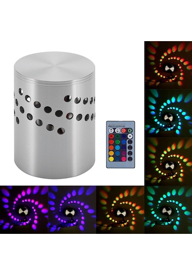 Reedark Alüminyum Led Duvar Lambası, Ktv/bar Dekorasyonu, Renkli Işık, Kumandalı Kontrol, 3w, Atmosfer Oluşturucu Diğer