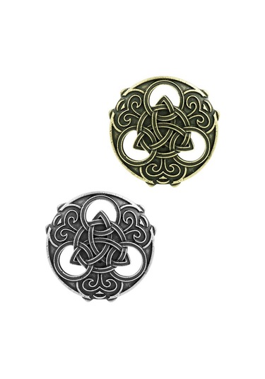 Suntek İskandinav Ortaçağ Viking Broş Şal Ceket Gümüş