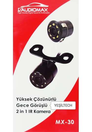 Audiomax Geri Görüş Kamerası Ir Ledli Gece Görüş Park Çizgi