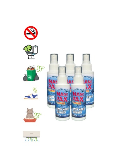 Kötü Koku Giderici Sıvı Sprey 5 X 100 Ml
