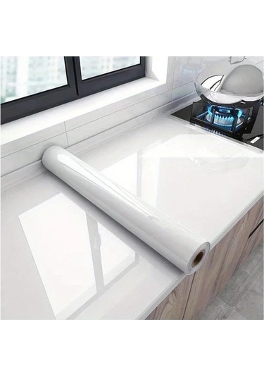 Trendooze Gaojunshop01 Su Geçirmez Duvar Kağıdı, 15.75x78.74 Inç, Beyaz, Kullanışlı Renk Seçenekleri