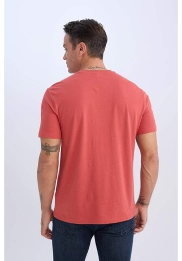 DeFacto %100 Pamuk New Regular Fit Bisiklet Yaka Basic Düz Kısa Kollu Tişört V7699AZ25SPRD33