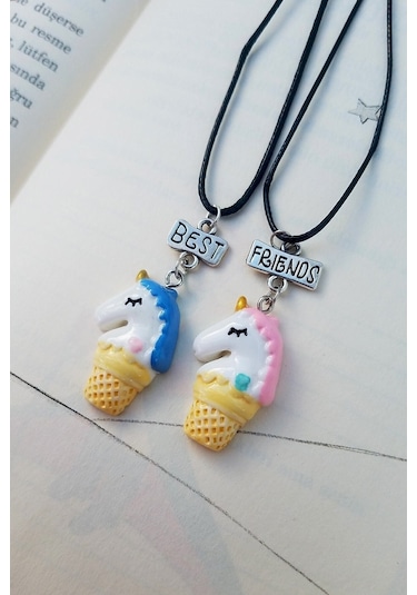 Unicorn Best Friend Kolye Çok Renkli