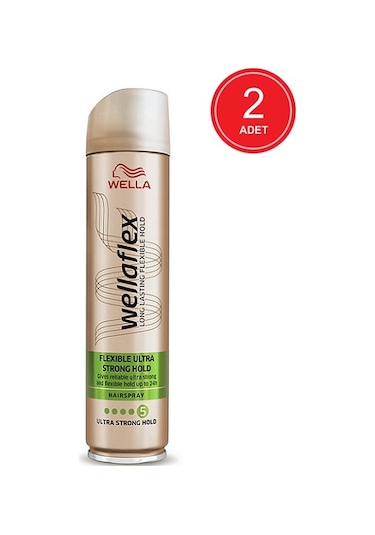 Wella Wellaflex Flexible Ultra Strong Hold Saç Spreyi 2 x 250 ML