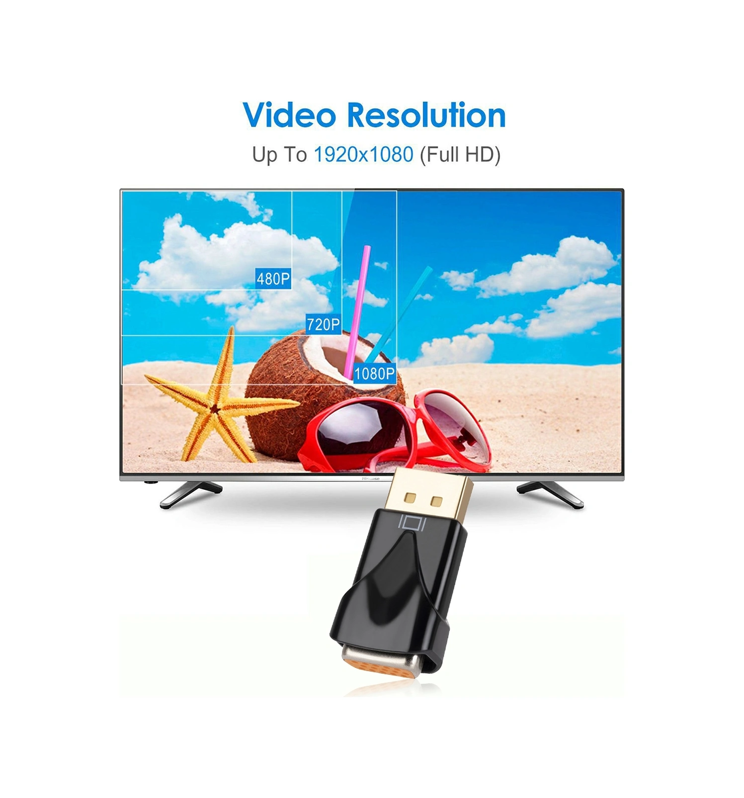 Sones D29 Dp - Vga Adaptörü Hd Dönüştürücü