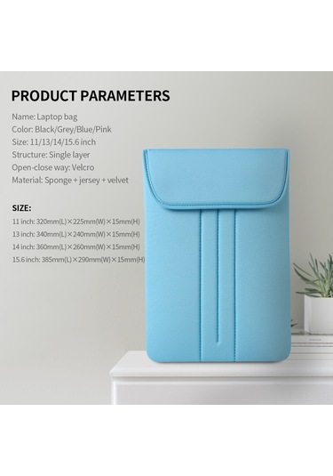 Lemestar 13" Ultrabook, Dizüstü Bilgisayar Ve Tablet İçin Antistatik Köpük Malzeme İş Güvenli El Çantası Gri Siyah