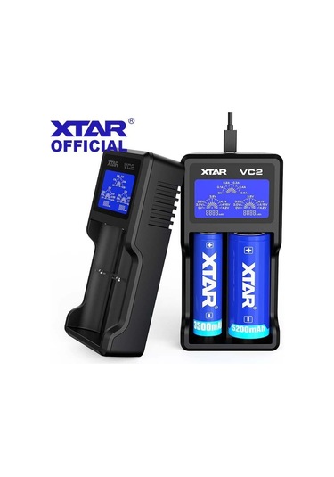 Xtar Vc2 Usb Lcd Ekran Akıllı Şarj Ve Test Cihazı 3.7V Li-İon