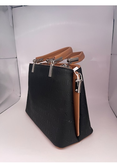 Just Polo Kadın Ayarlanabilir Askılı El Ve Omuz Çantası Ve Cüzdan Kombini Ozt4019-ozt1001 Sıyah Taba Siyah - Taba