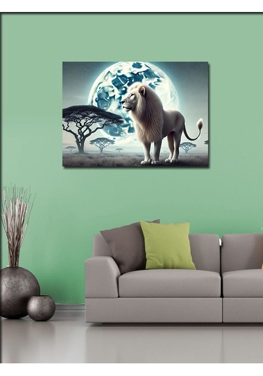 Kanvas Tablo Aslan Ve Afrika 70cmx100cm