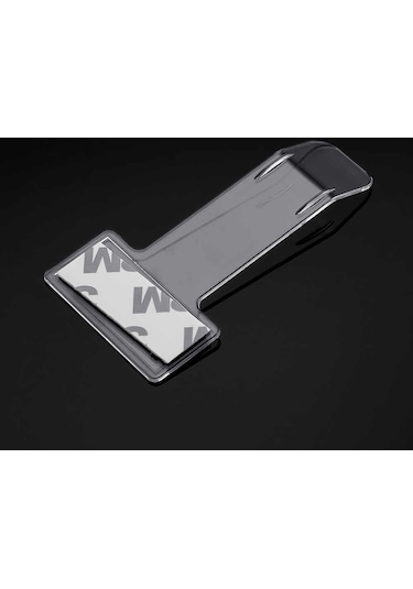 Oto Araç Içi Plastik Şeffaf Kartvizit Bilet Izin Kağıdı Tutucu